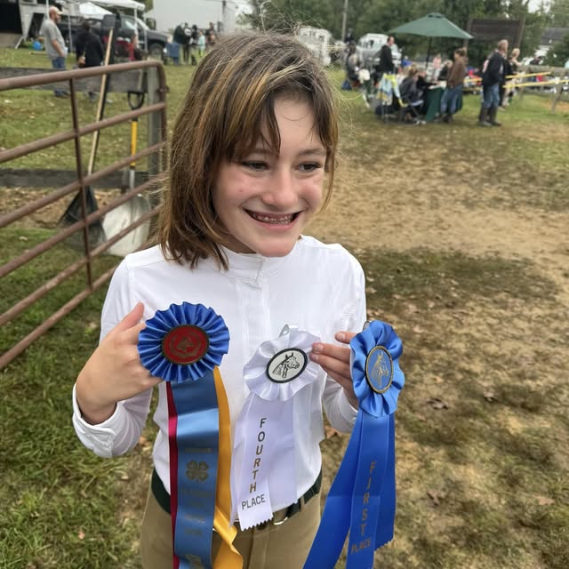 Jayleena with ribbons