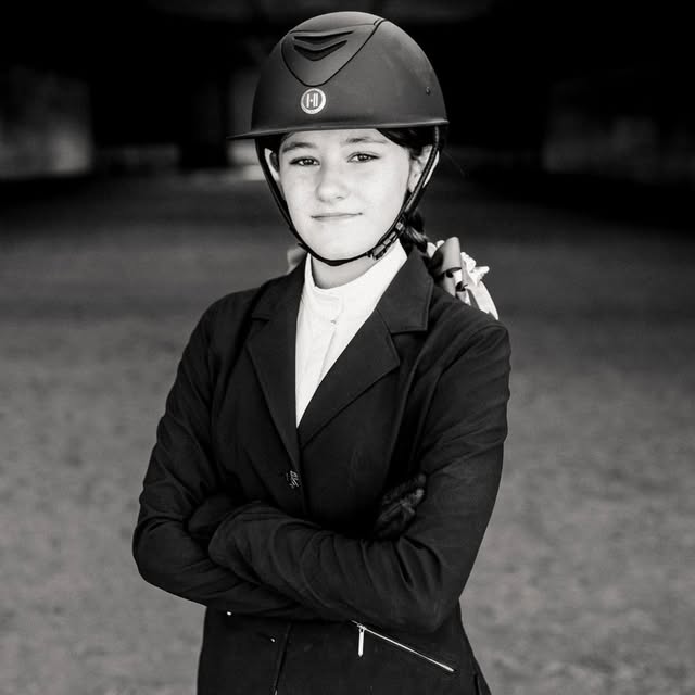 Portrait in riding gear